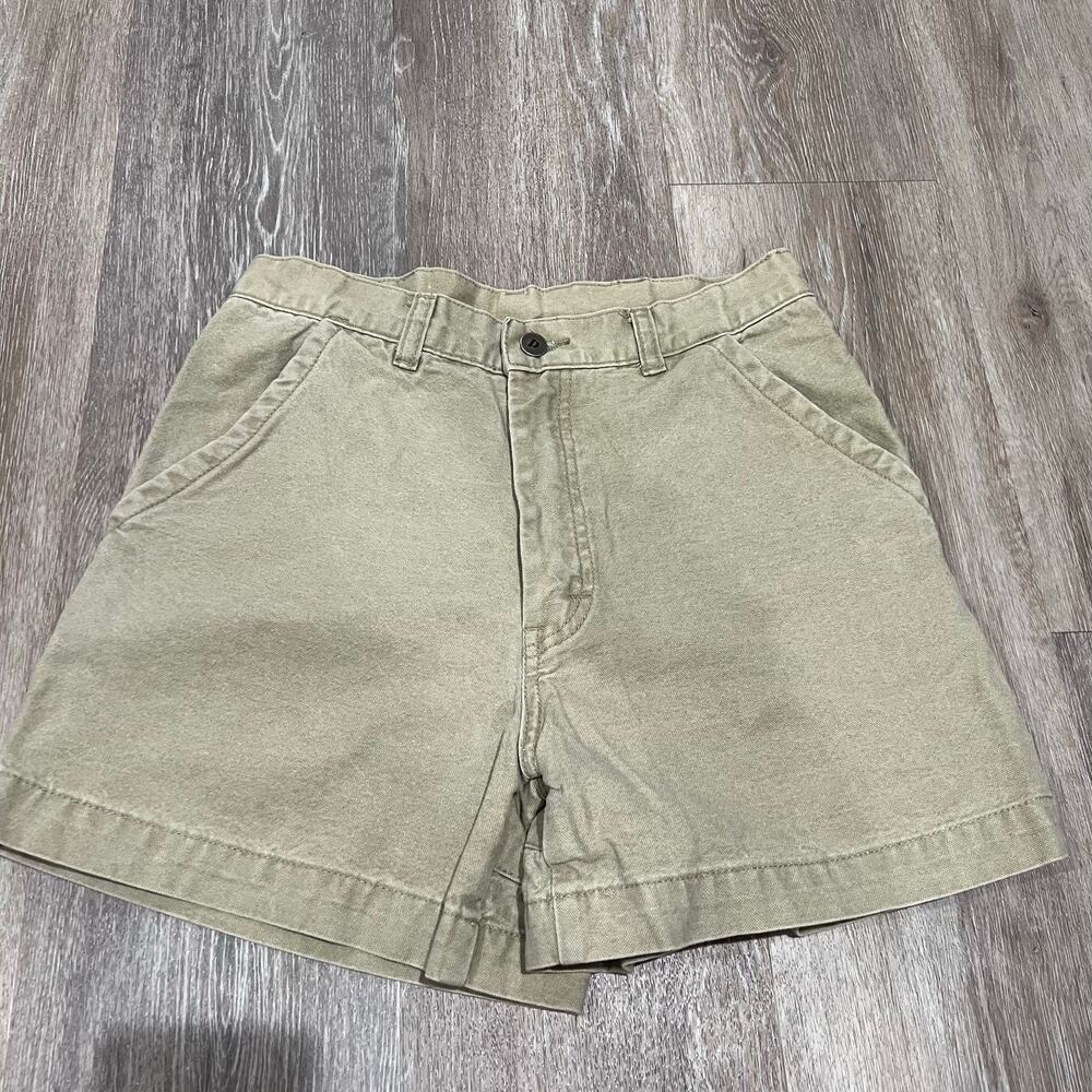 Patagonia Vintage Tan Beige Hiking Canvas cotton Shorts Size 30